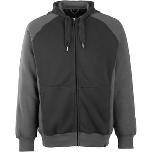 Mascot - Unique Capuchontrui - Zwart/Donkerantraciet - Katoen/Polyester - Moderne Pasvorm