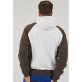 Mascot - 50566-963 - Capuchontrui met Rits - Wit/Donkerantraciet