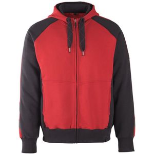 Hoodie - Tweekleurig - Katoen/Polyester - Capuchon met Voering - Deelbare Rits