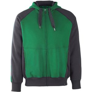 Mascot 50566-963 Capuchontrui met rits Groen/Zwart maat 4XL