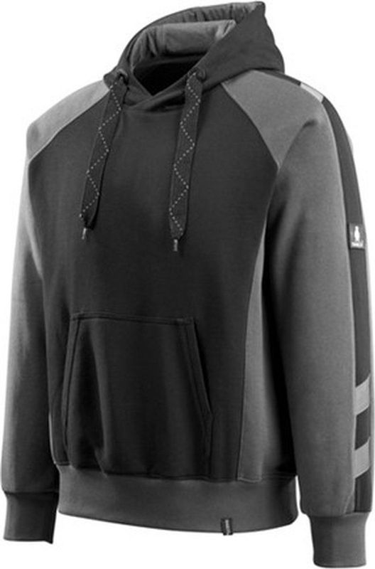 Hoodie - Tweekleurig - Katoen/Polyester - Capuchon met Voering