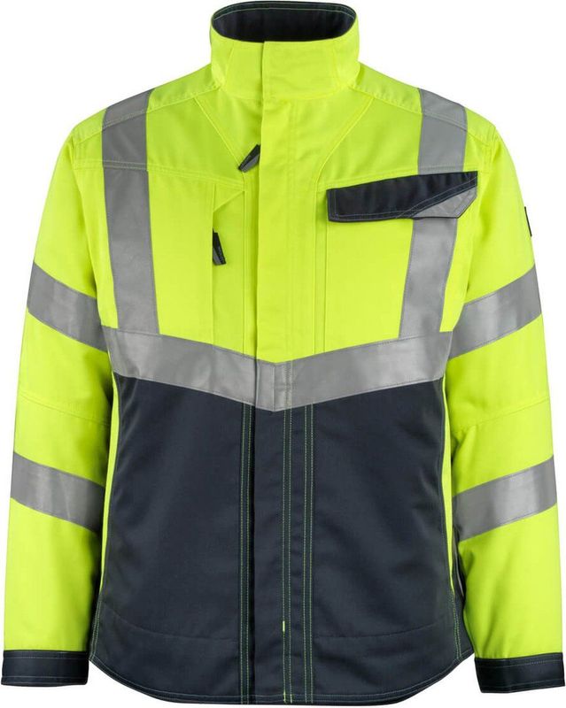 Mascot - Safe Supreme - Werkjas - Hi-Vis Geel/Donkermarine - 2XL