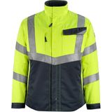MASCOT® unisex Warnjacke Oxford  gelb, schwarzblau Größe 3XL