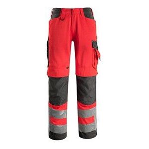 Mascot Safe Supreme Broek met kniezakken 15579-860 - hi-vis rood/donkerantraciet