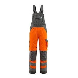 MASCOT® unisex Warnschutz-Latzhose Newcastle orange, dunkelanthrazit Größe 58