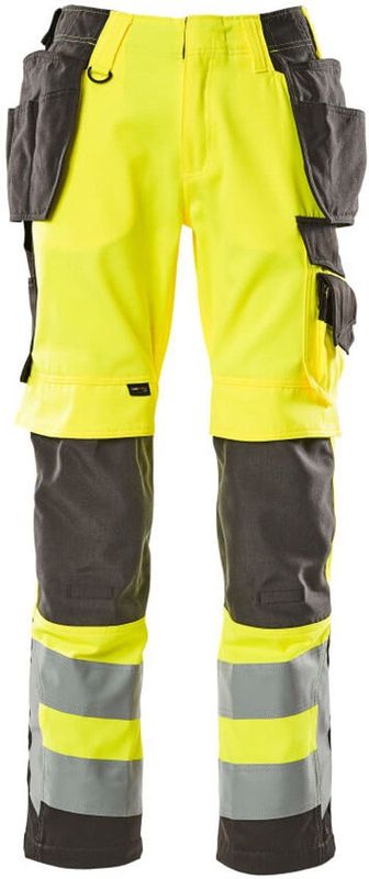 Mascot - Safe Supreme Werkbroek - Hi-Vis Geel/Donkeraantraciet - Slijtvaste Stiksels