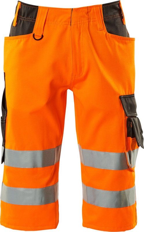 MASCOT® unisex Warnschutzhose kurz Luton  orange, dunkelanthrazit Größe 50