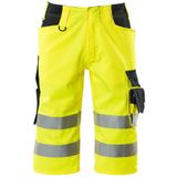 MASCOT® unisex Warnschutzhose kurz Luton  gelb, schwarzblau Größe 56