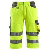 MASCOT® unisex Warnschutzhose kurz Luton  gelb, dunkelanthrazit Größe 52