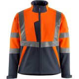 Mascot - Safe Light Softshell Jas - Hi-Vis Oranje/Donkermarine - 100% Polyester
