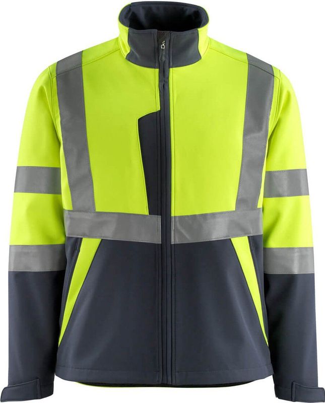 Mascot Kiama Softshell Jas - Fluorescerend Tweekleurig met Reflecties