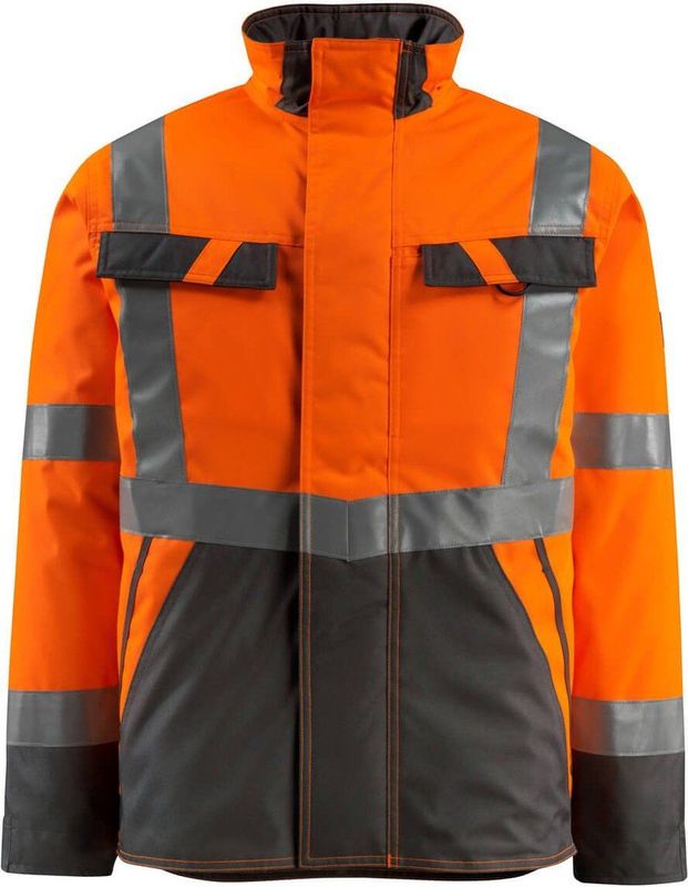 MASCOT® unisex Warnjacke Penrith  warnorange, anthrazit Größe M