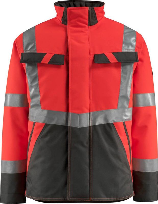 MASCOT® unisex Warnjacke Penrith  rot, anthrazit Größe S