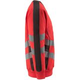 MASCOT® unisex Warnschutz-Langarmshirt Wigton  rot, dunkelanthrazit Größe L