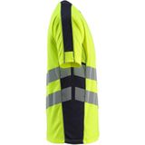 T-shirt - Fluorescerend - Katoen/Polyester - Tweekleurig - Ventilatie