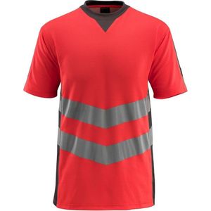 Mascot Safe Supreme T-shirt 50127-933 - hi-vis rood donkerantraciet