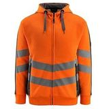 Mascot 50138-932 - Capuchontrui met Rits - Hi-Vis Oranje/Donkerantraciet