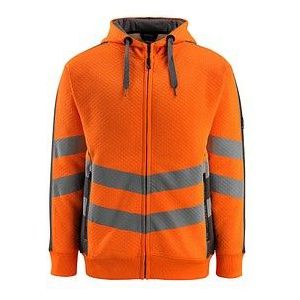 Mascot 50138-932 - Capuchontrui met Rits - Hi-Vis Oranje/Donkerantraciet