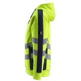 Mascot - 50138-932 Hoodie - Hi-Vis Geel/Donkermarine - Polyester/Katoen - Reflectie