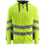 Mascot - 50138-932 Hoodie - Hi-Vis Geel/Donkermarine - Polyester/Katoen - Reflectie