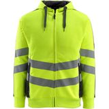 Hoodie - Fluorescerend - Polyester/Katoen - Capuchon - Deelbare Rits