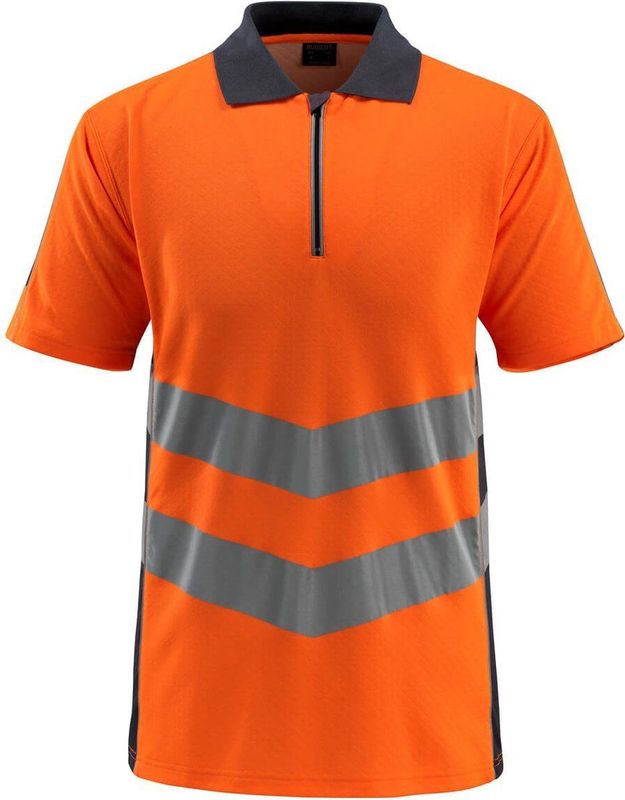 Mascot - Safe Supreme Poloshirt - Hi-Vis Oranje/Donkermarine - Katoen/Polyester