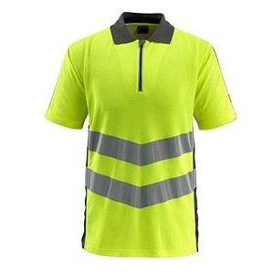 Mascot - Safe Supreme - Poloshirt - Hi-Vis Geel/Donkeraantraciet - 50% Katoen/50% Polyester