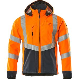 Safe supreme Soft Shell Jacke Blackpool 15502-246-14010 Gr. l orange/schwarzblau - Mascot