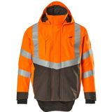 Mascot - Safe Supreme Shell Jas - Hi-Vis Oranje/Donkeraantraciet - Duurzaam CORDURA®