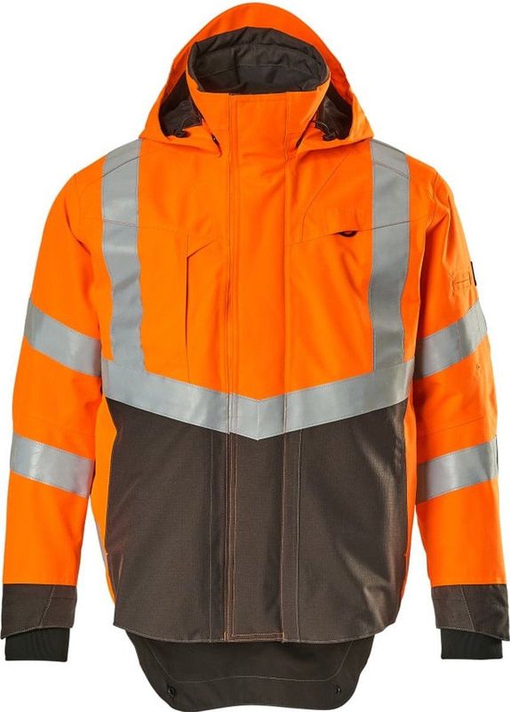 Mascot - Safe Supreme Shell Jas - Hi-Vis Oranje/Donkeraantraciet - Duurzaam CORDURA®