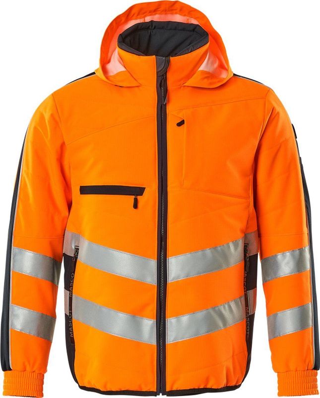 MASCOT® unisex Warnjacke Dartford  orange, schwarzblau Größe 2XL