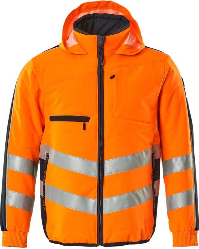 MASCOT® unisex Warnjacke Dartford  orange, schwarzblau Größe L
