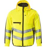 Mascot - 15515-249 - Jas - Geel/Donkermarine - Hi-Vis, Ademend, Winddicht, Waterafstotend