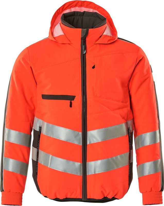 Mascot Safe Supreme Jas 15515-249 - hi-vis rood/donkerantraciet - L