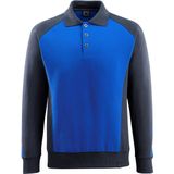 Sweater - Tweekleurig - Katoen/Polyester - Tricot Kraag met Knoopsluiting