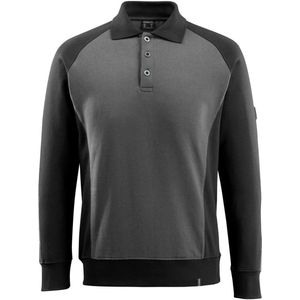 Mascot - Polo-Sweatshirt magdeburg unique langarm 50610 Gr. s dunkelanthrazit/schwarz