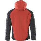 MASCOT® Herren Softshelljacke "DARMSTADT" Unique rot, schwarz Größe XL