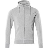 Mascot - Crossover Capuchontrui met Rits - Grijs-Gemêleerd - Katoen/Polyester