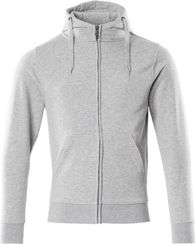 Mascot - Crossover Capuchontrui met Rits - Grijs-Gemêleerd - Katoen/Polyester