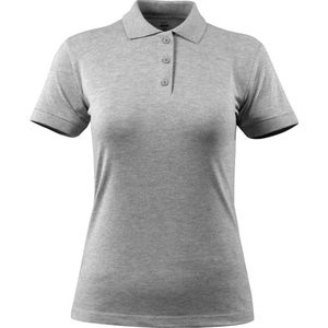 Mascot - Crossover Poloshirt - Grijs-Gemêleerd - Katoen/Elastaan - Speciaal Getailleerd Damesmodel
