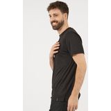 T-shirt - Zwart - 100% Polyester - Sneldrogend - Comfortabele Pasvorm