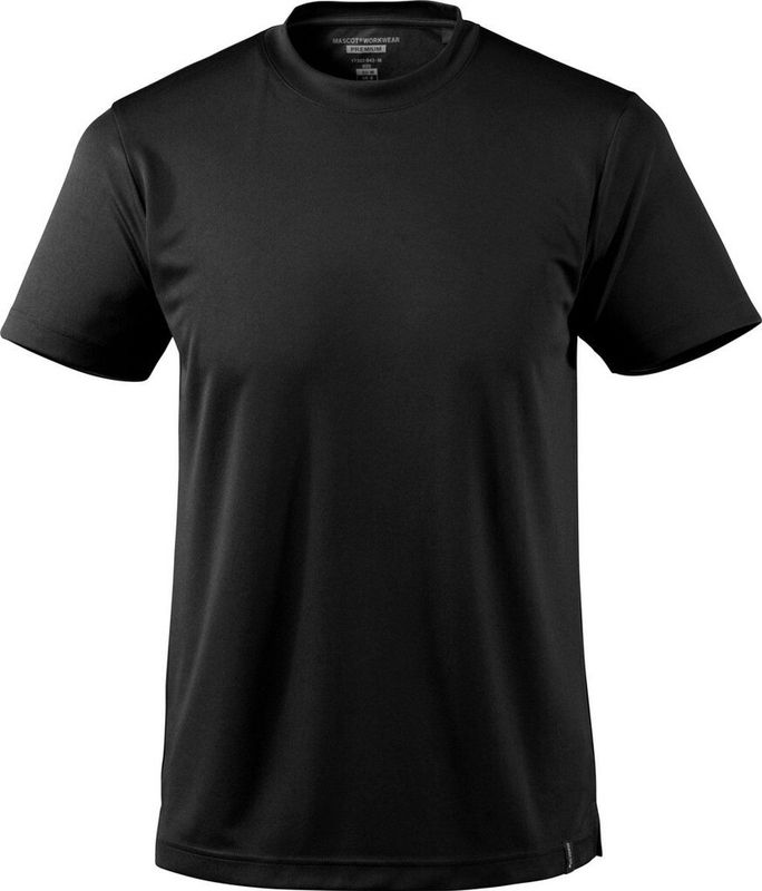 T-shirt - Zwart - 100% Polyester - Sneldrogend - Moderne Pasvorm