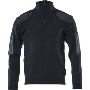 Mascot - Frontline - Gebreide Trui met Korte Rits - Donkermarine - 2XL