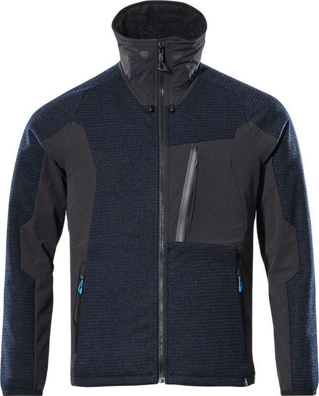 Mascot - Advanced - Gebreid Jas Met Rits - Donkermarine/Zwart