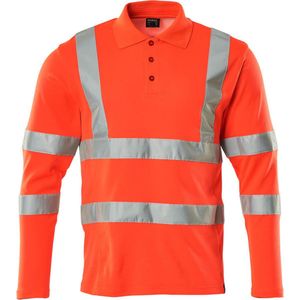 Mascot Safe Classic Poloshirt met lange mouwen 18283-995 - Hi-Vis rood