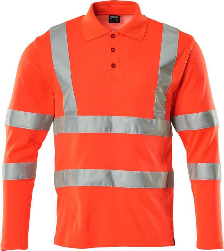 Longsleeve - Fluorescerend - Katoen/Polyester - Met Reflectiestrepen
