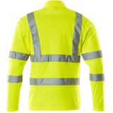 Poloshirt - Fluorescerend - Katoen/Polyester - Met Reflectiestrepen