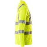 Poloshirt - Fluorescerend - Katoen/Polyester - Met Reflectiestrepen