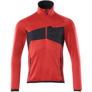 Mascot - Accelerate - Fleecetrui - Signaalrood/Zwart - Korte Rits