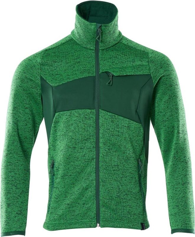 Mascot - Accelerate - Gebreide Trui met Rits - Helder Groen - 100% Polyester